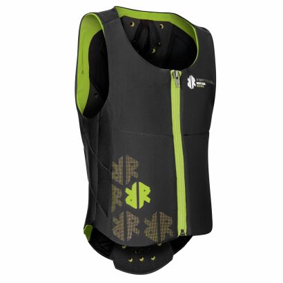 Kamizelka ochronna KOMPERDELL VEST JUNIOR czarno/jasno zielony 140