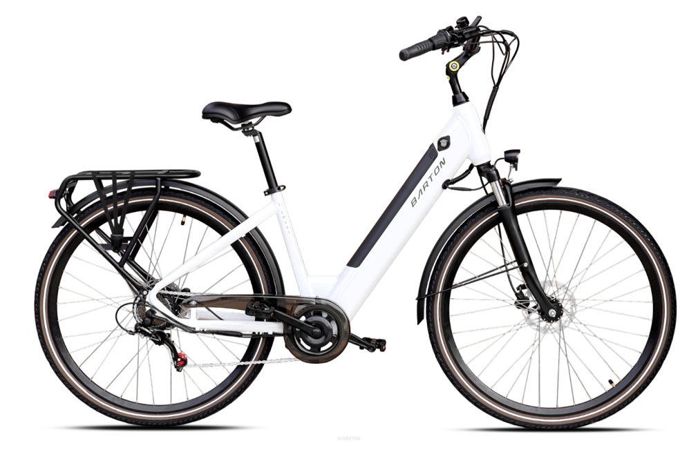 Rower elektryczny BARTON E-smart (28'') rama 17'' biały