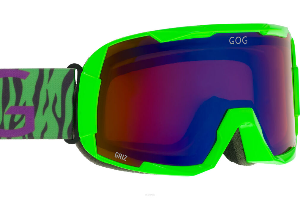 Gogle narciarskie juniorskie GOG GRIZ H898-5 neon green S2