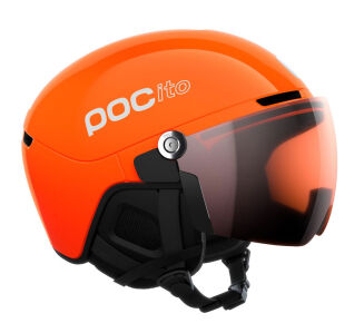 Kask narciarski junior z szybą POC POCito Obex Visor S2 Orange 55-58cm - 3