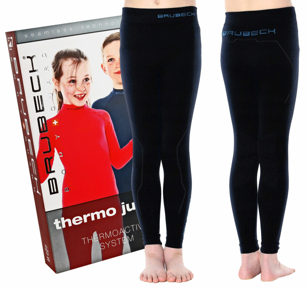 Spodnie termoaktywne junior Brubeck THERMO czarne 140/146