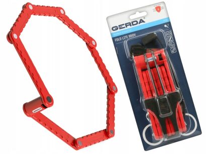 Zapięcie GERDA FOLD Lite 950V składane red