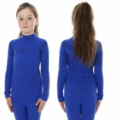 Bluza dziecięca junior BRUBECK THERMO kobalt 140/146