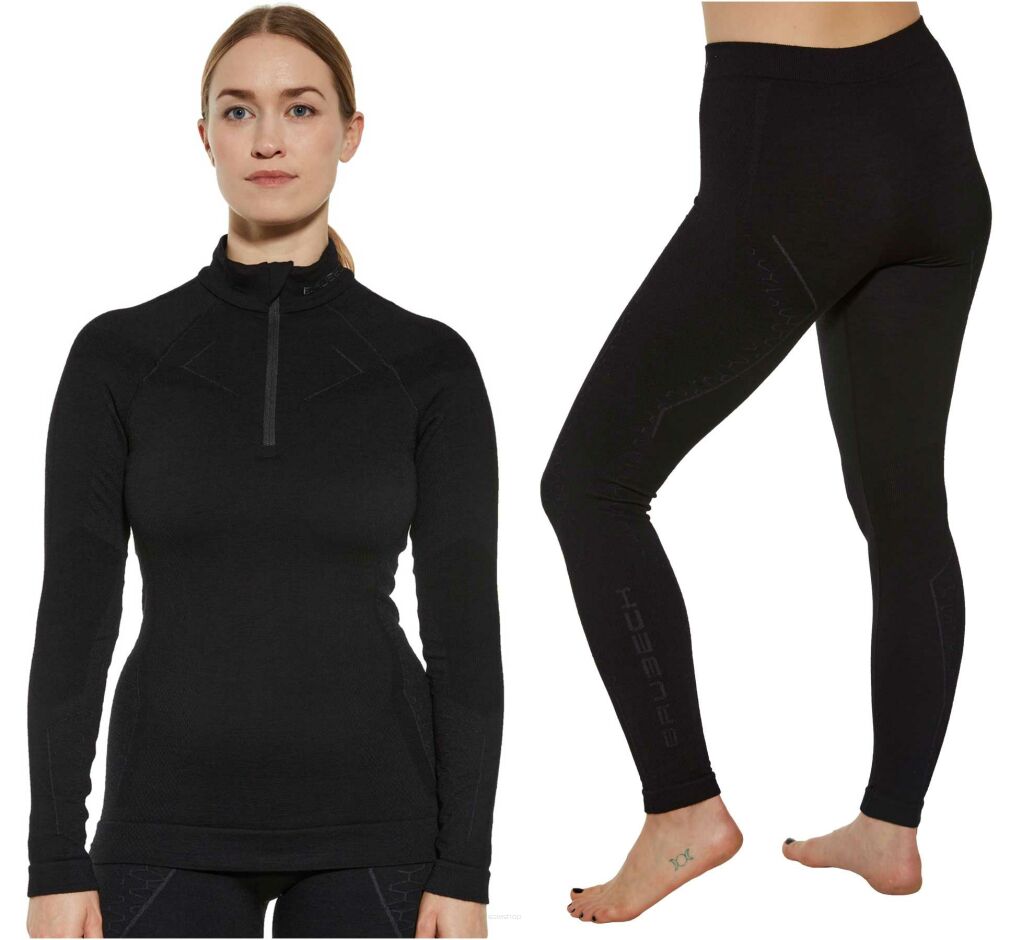 Komplet damski BRUBECK EXTREME MERINO black L