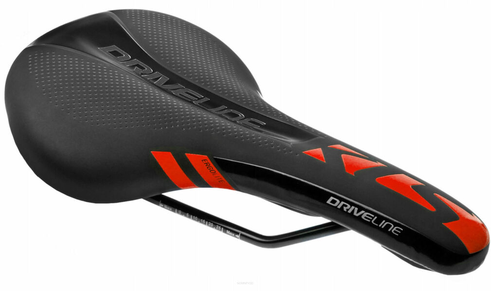 Siodełko rowerowe Kellys Driveline Trekkingowe MTB red