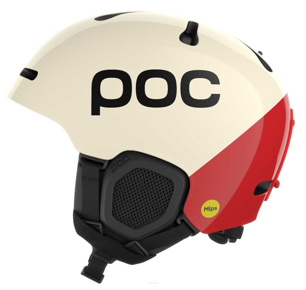 POC Kask narciarski FORNIX BC Rouge/Blanc 59-62cm