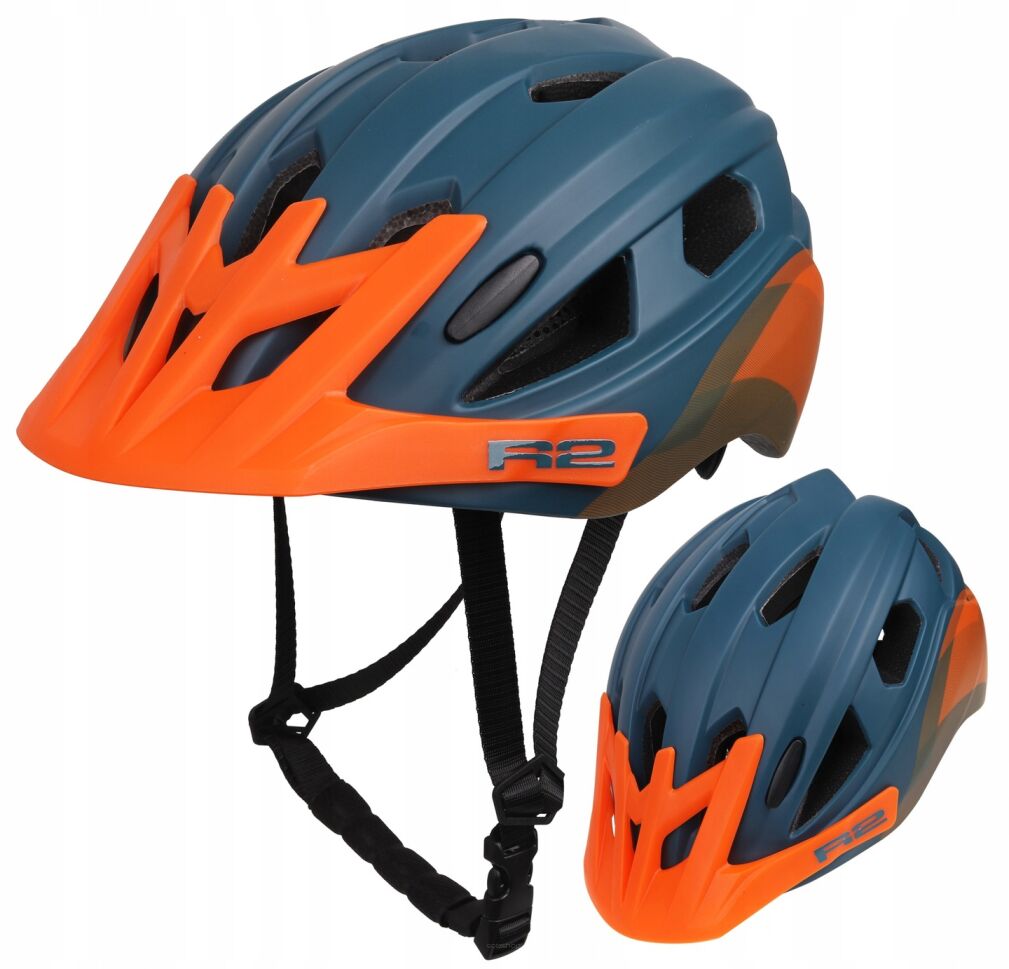 Kask rowerowy R2 Wheelie JR (56-68cm) Blue/Orange
