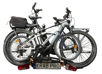 Platforma rowerowa na hak AGURI Krab PRO (na 2 rowery) silver - 4