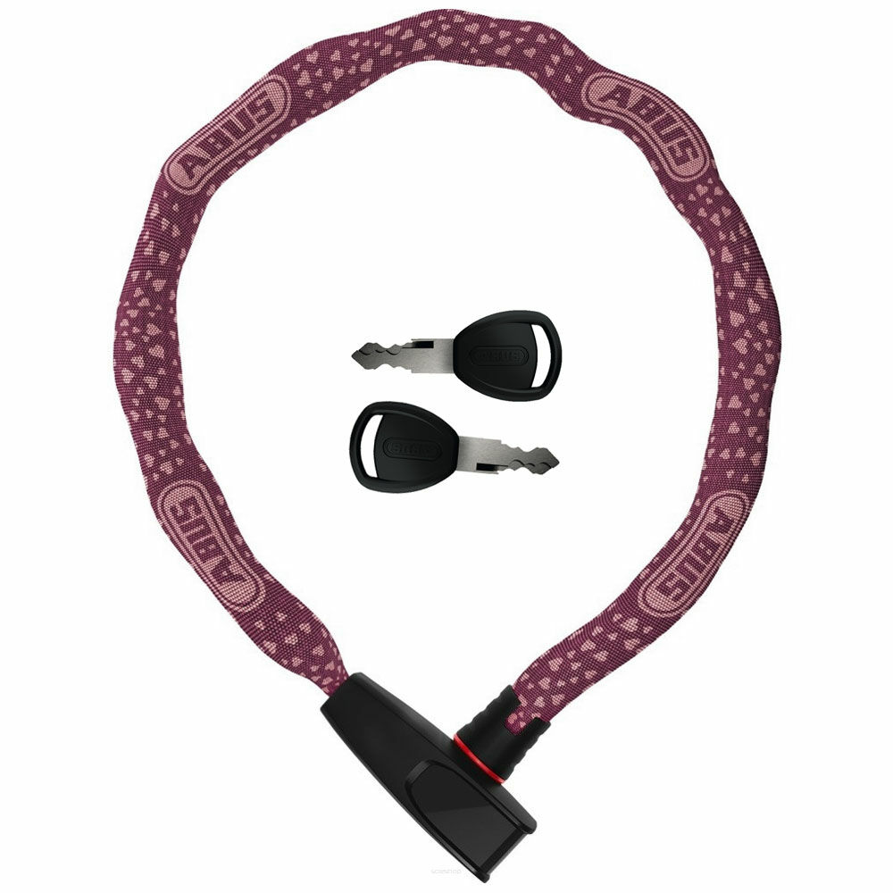 Zapięcie rowerowe łańcuch 6806K/85 Neon Pink 85cm
