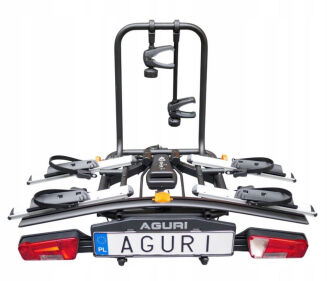 Bagażnik platforma na hak AGURI ACTIVE E-bike 2 plus silver (2 rowery) - 2