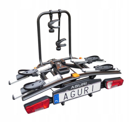 Bagażnik platforma na hak AGURI ACTIVE E-bike 2 plus silver (2 rowery)