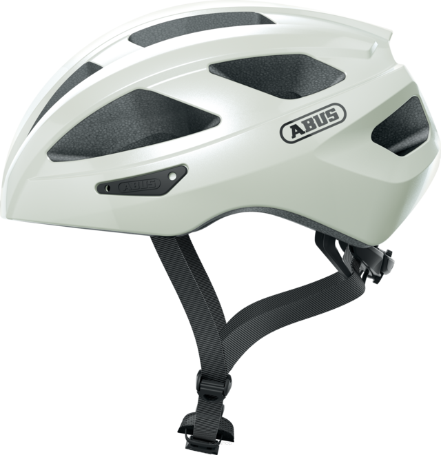 ABUS Kask rowerowy MACATOR pearl white L 58-62cm
