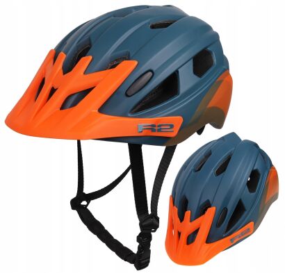 Kask rowerowy R2 Wheelie JR (52-56cm) Blue/Orange