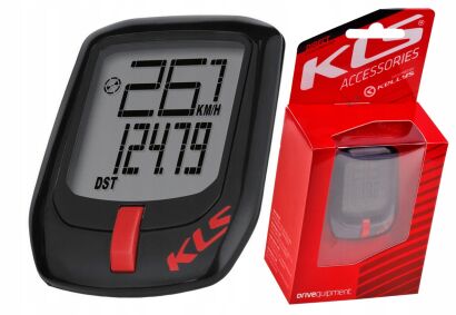 Licznik rowerowy przewodowy Kellys DIRECT / black red