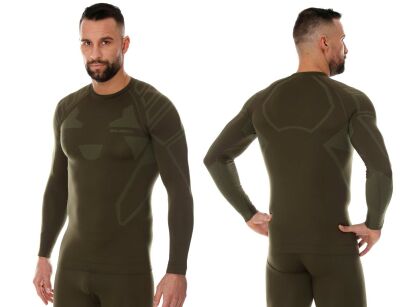 Koszulka termoaktywna męska Brubeck RANGER PROTECT khaki XL