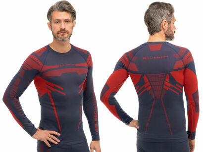 Bluza termoaktywna męska Brubeck Dry nieb/czer M