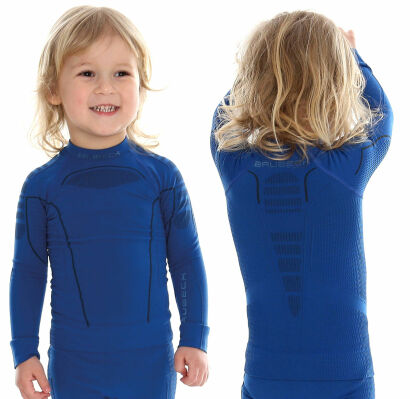 Bluza termoaktywna BRUBECK THERMO KIDS niebieska 104/110