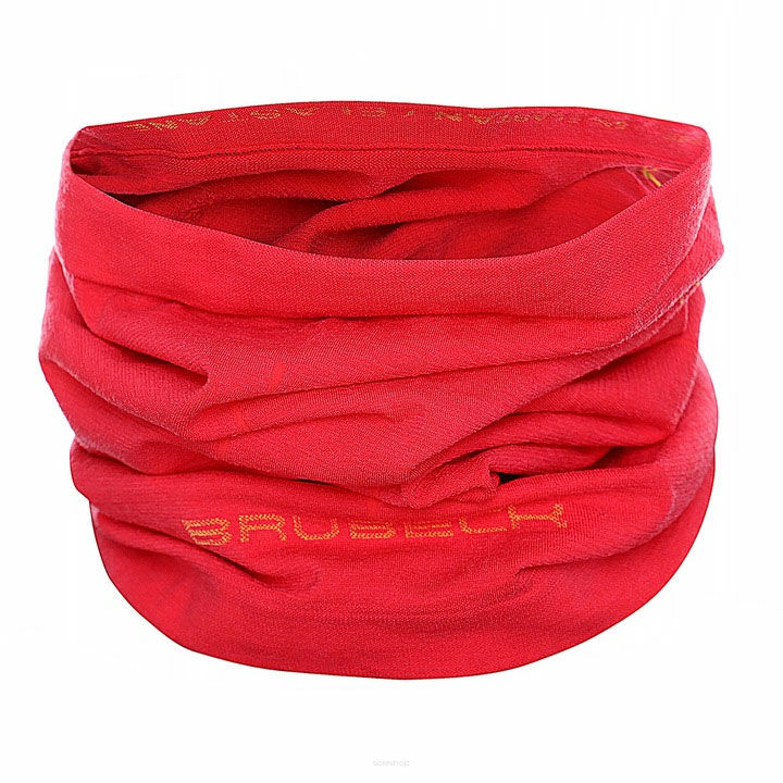 Komin unisex BRUBECK wełniany malinowy S/M