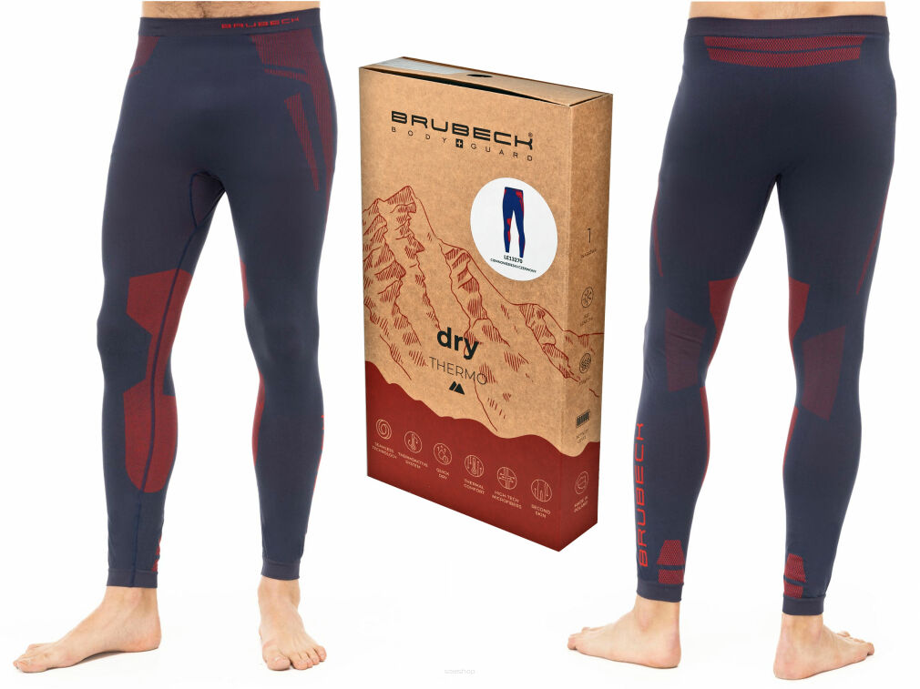 Spodnie męskie Brubeck Thermo Dry nieb/czer XL