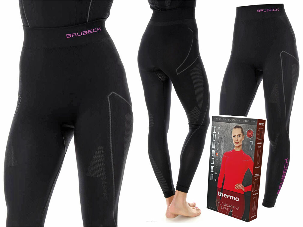 Spodnie ciepłe damskie BRUBECK THERMO czar/róż XS