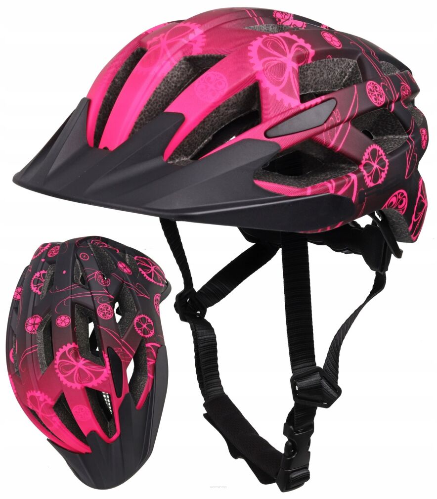 Kask rowerowy R2 Lumen JR S (52-56cm) Pink/Black