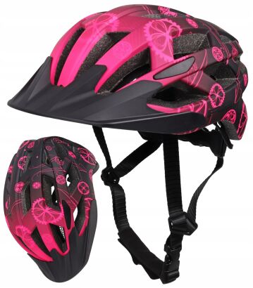 Kask rowerowy R2 Lumen JR S (52-56cm) Pink/Black