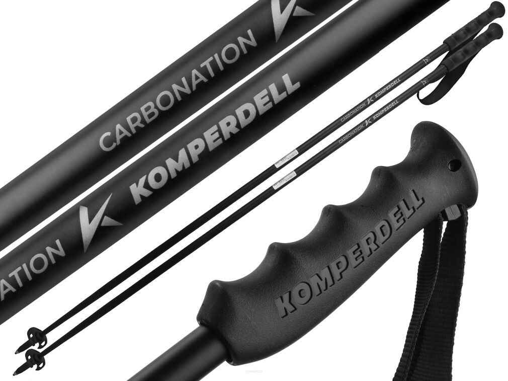 Kije narciarskie KOMPERDELL CARBON MIX AV black 120cm