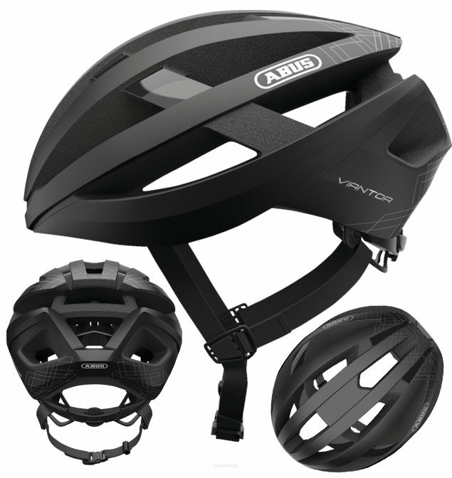 Kask rowerowy szosowy ABUS VIANTOR velvet black M (52-58cm)