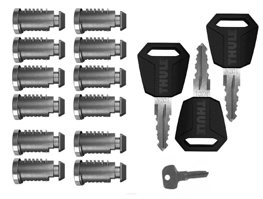 One-Key System THULE 12x wkładki + 3x klucze