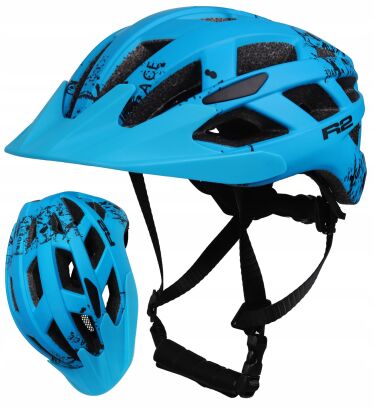 Kask rowerowy R2 Lumen JR S (52-56cm) Blue/Black