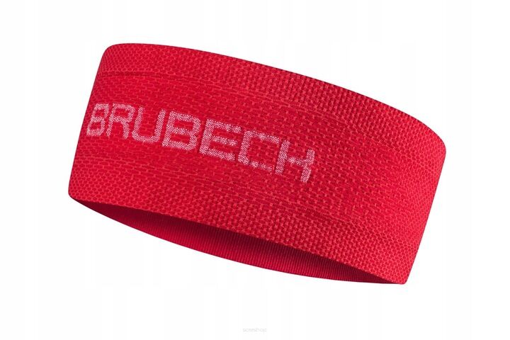 BRUBECK Termoaktywna opaska do ćwiczeń Unisex 3D PRO L/XL czerwona