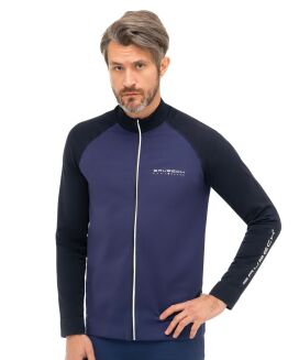 BRUBECK Bluza męska ATHLETIC nieb/granat XXL - 2