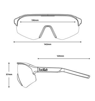 Okulary rowerowe BOLLE LIGHTSHIFTER Black matt / TNS Ice S3 - 6