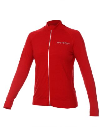 Bluza damska BRUBECK ACTIVE WOOL Burgund XL