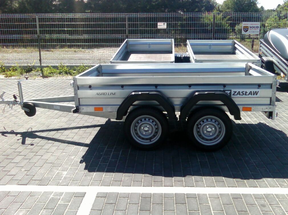 Przyczepa Zasław Agro 235T 2osie 235x131cm MOCNA