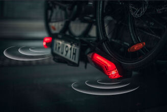 Bagażnik platforma na hak na 2 rowery Thule Epos ParkSecure czujniki - 4