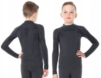 Brubeck bielizna THERMO Chłopięca bluza grafit LS1364J 128/134