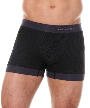 BRUBECK Bokserki men BASE LAYER grafit XXL