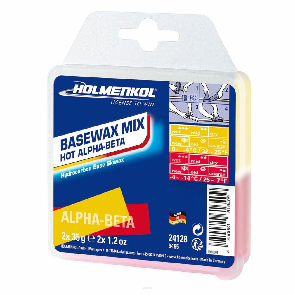Zestaw smarów narciarskich HOLMENKOL BaseWax Mix 2x35g