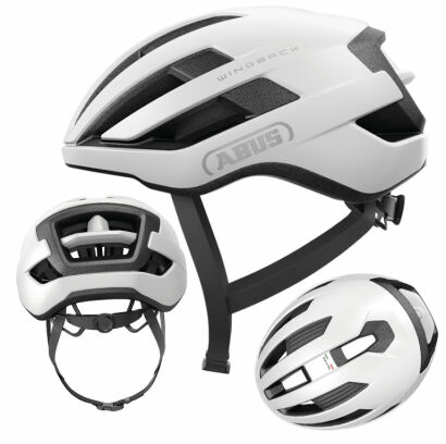 Kask rowerowy szosowy ABUS WINGBACK polar white M (54-58cm)