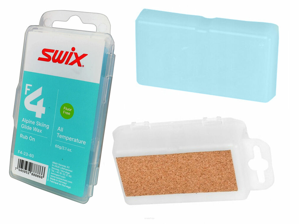 Smar do nart na zimno SWIX Rub On F4 Uniwersalny kostka 60g