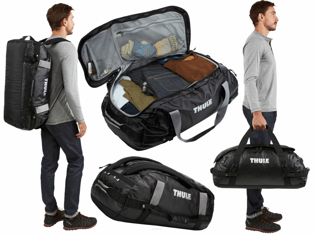 Torba podróżna turystyczna Plecak Thule Chasm Duffel black 70L