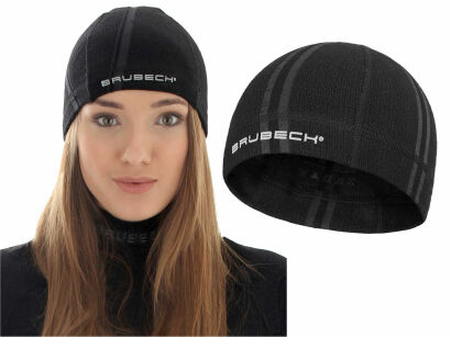 Czapka Brubeck Active Wool czarna XS (47-52cm)