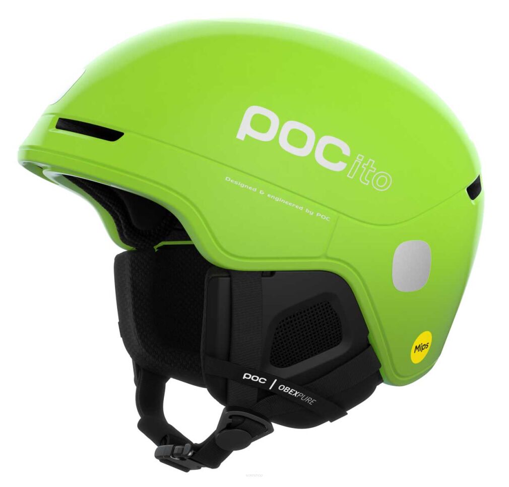 POC Kask narciarski dziecięcy POCito Obex MIPS yellow/green 55-58cm