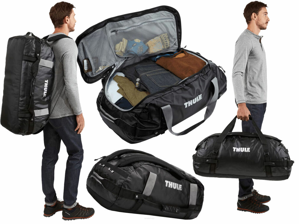 Torba podróżna turystyczna Plecak Thule Chasm Duffel black 90L