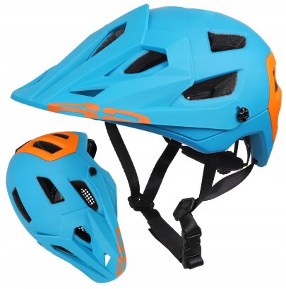 Kask rowerowy R2 Trail 2.0 L (59-61cm) Blue/Orange