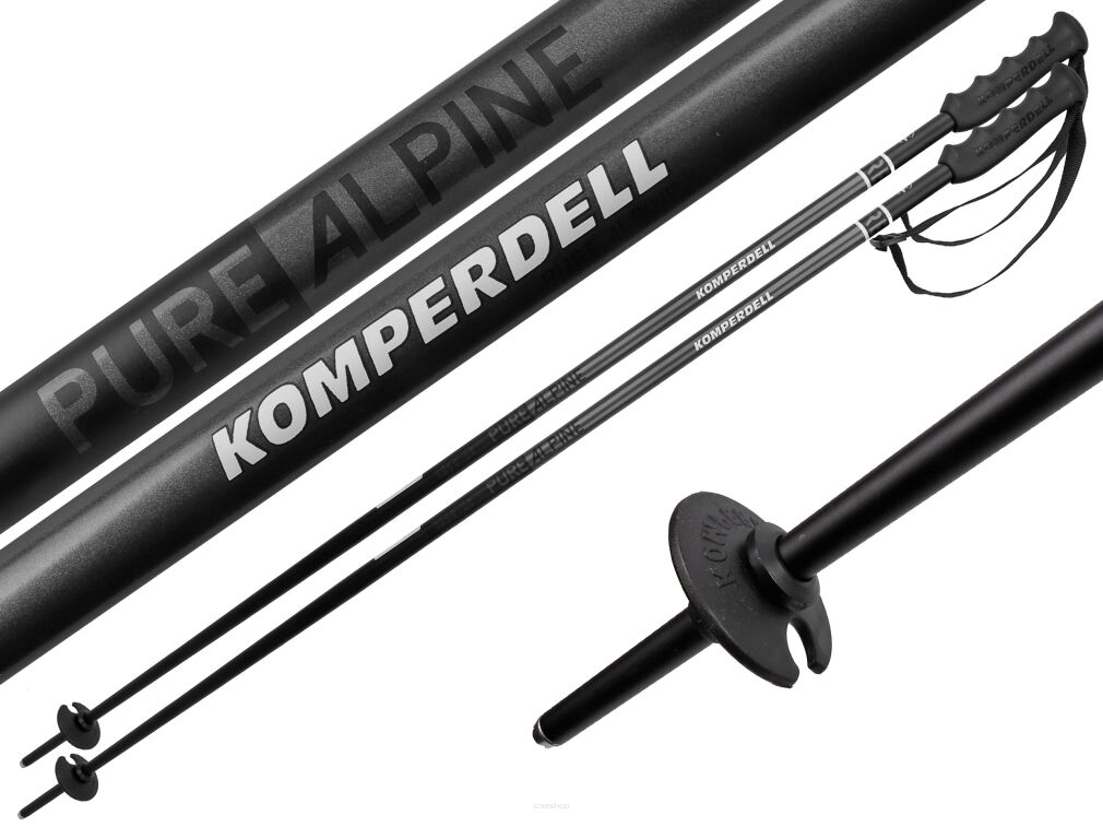 Kije narciarskie KOMPERDELL PURE Alpine Black 115cm
