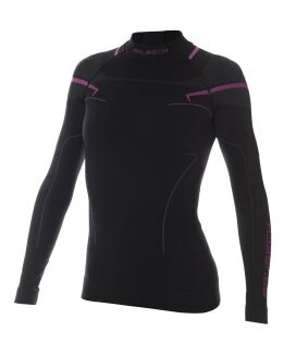 Bluza damska ciepła Brubeck THERMO czar/róż XS - 4
